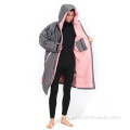 waterproof coat fleece lining dry surf changing robe